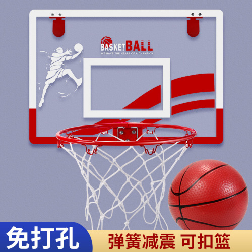 children‘s basketball stand shooting home indoor hanging basketball frame dunk punch-free kindergarten training toys