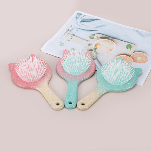 new air cushion comb cute cat shape air cushion comb anti-static shunfa hairdressing home styling comb factory wholesale