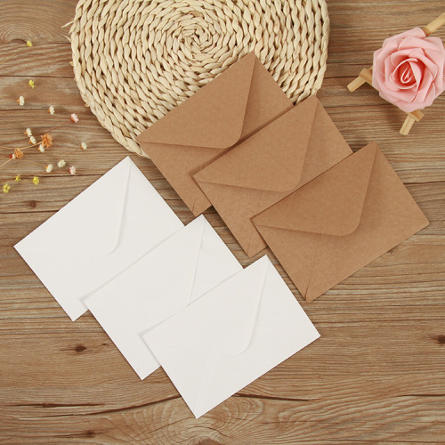 Factory Wholesale Retro Kraft Paper Envelope Gilding Envelope Parchment Paper Paper Envelope Bag Optional Size Printable