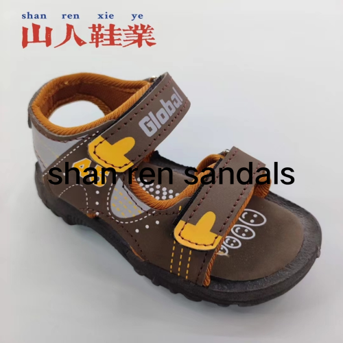 Boys Sandals Beach Shoes Foreign Trade PVC Bottom Pu Surface New Available Customization as Request