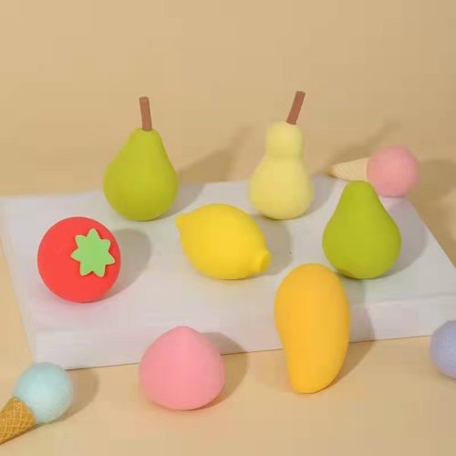 Colorful Fruit Cosmetic Egg Super Soft Not Smeared Makeup Wet and Dry Sponge Puff Beauty Blender Beauty Tools