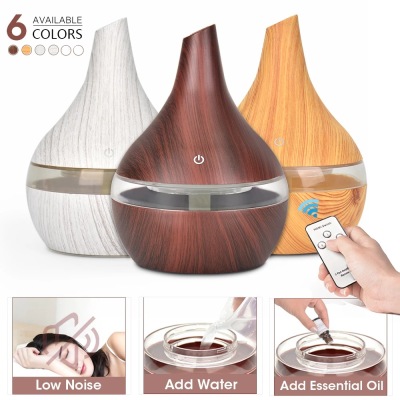 Wood Grain Domestic Humidifier Colorful Aroma Diffuser USB Humidifier Car Humidifier Atomizer