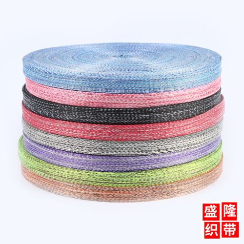 Factory Direct Supply 2cm Wide New Hemp Belt Hand Woven Belt Multi-Color Optional Gift Packing Belt Holiday Decorative Belt