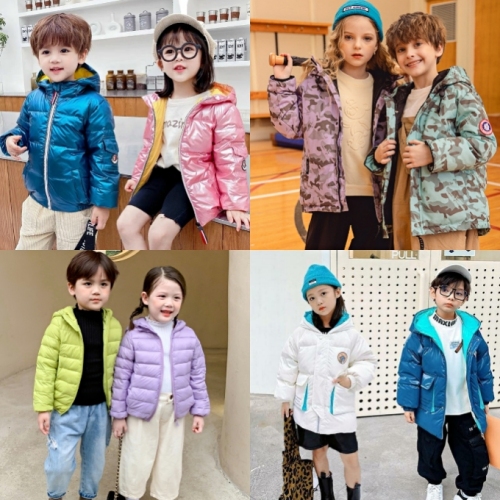 Winter Miscellaneous Children‘s Clothing， down Jacket Children‘s Clothing Boys‘ Girls‘cotton-Padded Clothes Warm down Jacket Supply Wholesale Tail Goods Batch