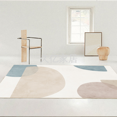Thickened Fleece Carpet Cashmere Floor Mat Morandi Mat Living Room Coffee Table Bedside Non-Slip Blanket