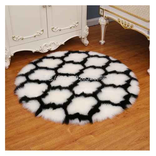 Qiansi Cross-Border Imitation Fur Carpet Home Living Room Plush Carpet Yoga Floor Mat One-Piece Delivery