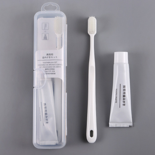 portable travel toothbrush toothpaste set japanese macaron toothbrush travel hotel hotel homestay soft hair teeth