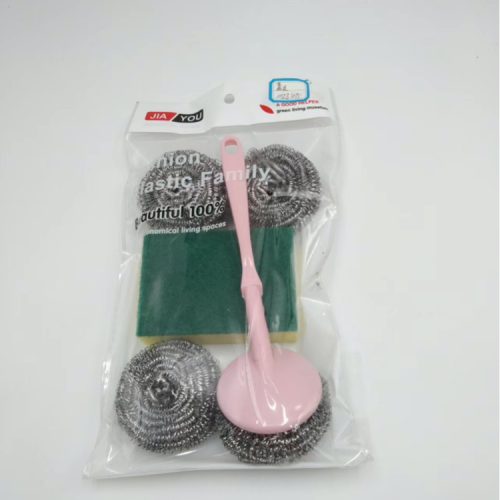 Daily Use department Store Daily Necessities Kitchen Supplies Cleaning Brush Steel Ball Set Factory Direct Sales 