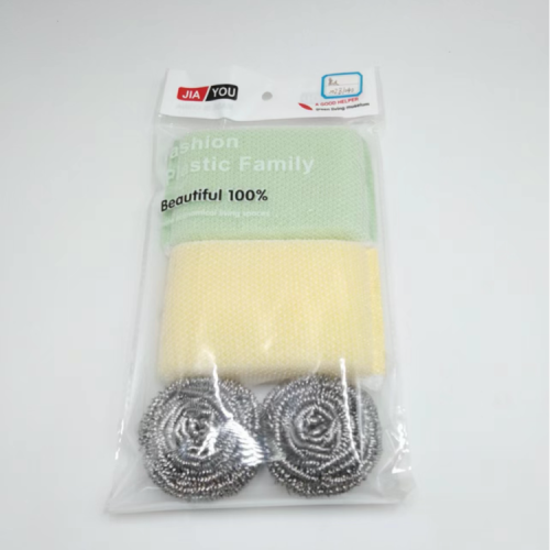 Daily Necessities Cleaning Supplies Kitchen Cleaning Steel Ball Dishcloth Set