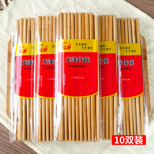 10 double pack carbonized bamboo chopsticks household 24cm vase gourd chopsticks knotless carved goldfish chopsticks