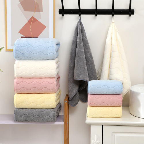 Tuoou New Coral Velvet Covers Absorbent Towel Bath Towel Gift Two-Piece Set Gift Covers Wholesale 