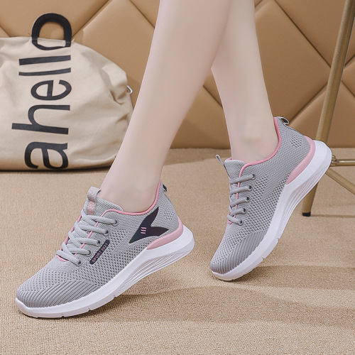 Sneakers Women spring New Soft Sole Shoes Korean Style Mesh Hiking Boots Versatile Casual Shoes Women‘s Tide D020