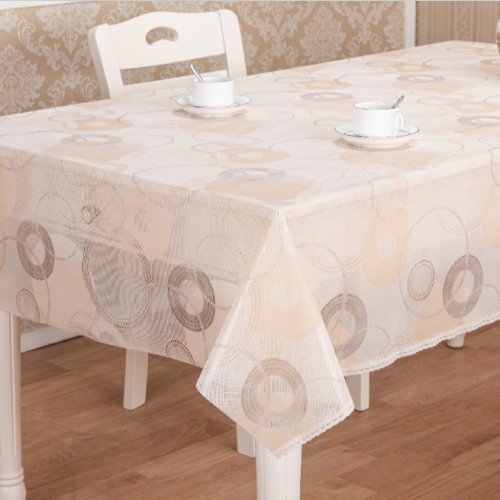 Tablecloth Waterproof Anti-Scald Oil-Free Table Coffee Table Cloth Printing lace Bronzing Table Cloth
