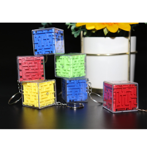 3d three-dimensional bead maze keychain gift creative educational early education toys intelligence cube bead maze