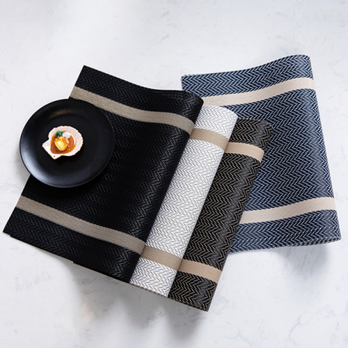 nordic light placemat luxury pvc table mat insulation mat simple modern food mat western food mat tableware mat anti-scald chinese style