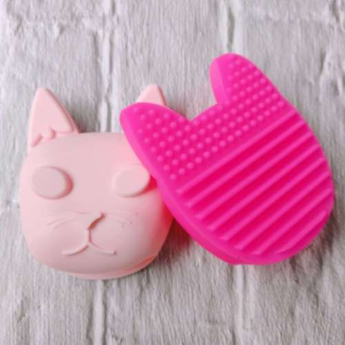 silicone brush cleaner cat head cleaning brush makeup brush wash egg makeup brush wash tool