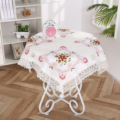 Computer Embroidered Tablecloth European Coffee Table Cloth Wholesale Household Table Cloth Cross-Border Amazon Multi-Purpose Dustproof Table Mat