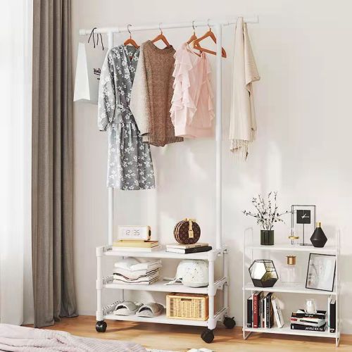 household multi-functional coat rack net red mouth shoe rack storage shoe cabinet time simple multi-layer combination hanger