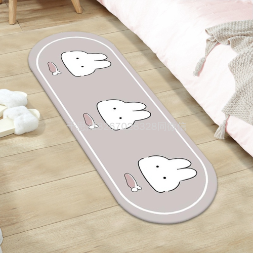 qiansi long-haired tatami thickened cashmere-like carpet bedroom ins cartoon children‘s room cute bedside blanket wholesale