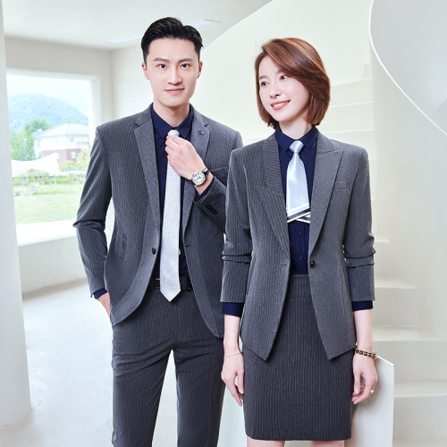 Men‘s and Women‘s Same Business Wear Suit Front Desk Manager Sales Department Work Clothes Business Formal Wear