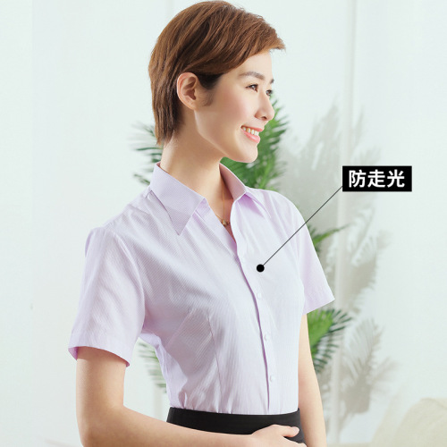 2022 business wear women‘s short-sleeved white shirt overalls suit ol commuter loose large size slim fit wholesale
