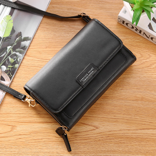 2022 New Ladies‘ Purse Korean Style Large Capacity Multi-Functional Shoulder Bag Mid-Length Clutch Coin Purse