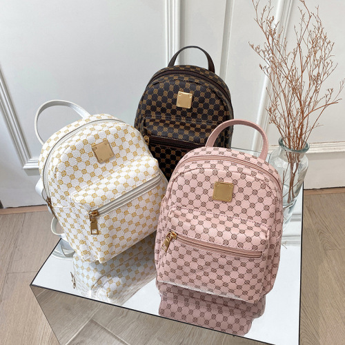 Girls Schoolbag 2022ladies Bags Foreign Trade Backpack One Piece Wholesale Fashion All-Matching Korean Backpack Women