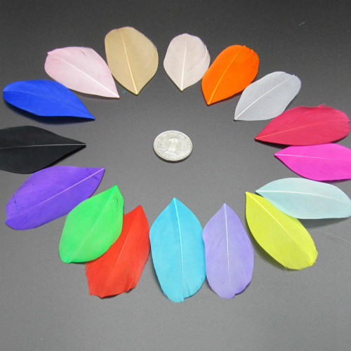 DIY Ornament Accessories Feather Color Floating Head Feather Goose Feather Craft Decoration Material