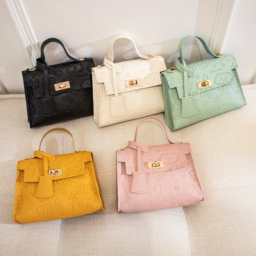 Ladies Bag Embossed Handbag 2022 Chain Small Bag Exclusive for Cross-Border Women‘s Bag Wholesale Niche Kelly Bag