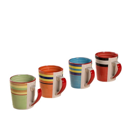 Creative Color Hand-Painted ceramic Mug Milk Coffee Cup Tea Cup Household Water Cup Couple Cup Rainbow Cup