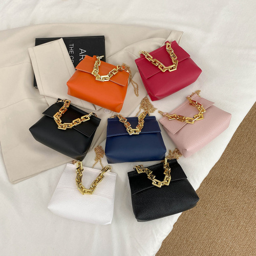 new women‘s bag 2022 western style handbag cross-border cheap bag fashion satchel litchi pattern chain bag bags