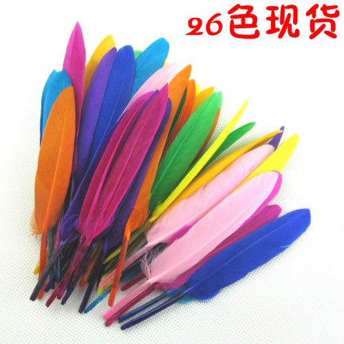 yiwu craft small straight knife feather wholesale diy feather toddler handmade material factory direct
