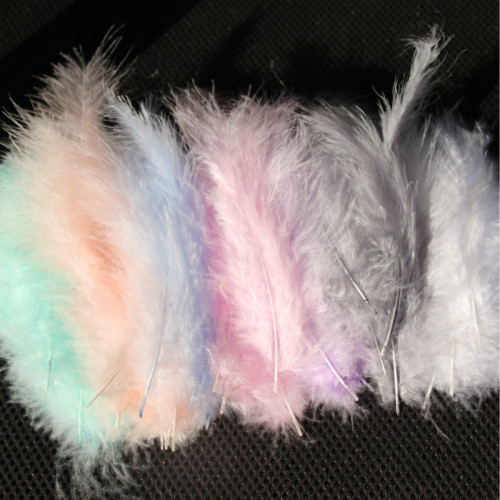 Self-Produced and Self-Sold Pointed Tail Velvet Turkey Feather Ornaments Accessories DIY Handmade Internet Celebrity Luminous Bounce Ball Decorative Materials