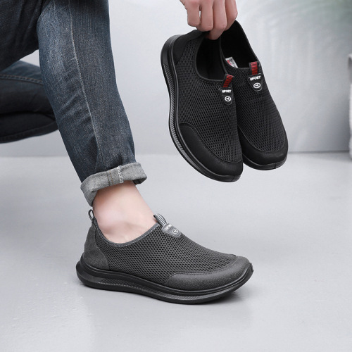 New Old Beijing Cloth Shoes Men‘s Single Shoes Breathable Sneakers Men‘s Middle-Aged and Elderly Dad Shoes Flat Casual Shoes Non-Slip 