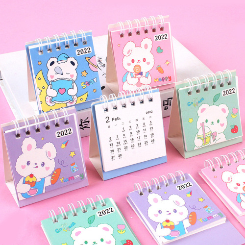 2023 Mini Children‘s Desk Calendar Cartoon Calendar Cartoon Desktop Calendar Creative Notepad Factory Direct