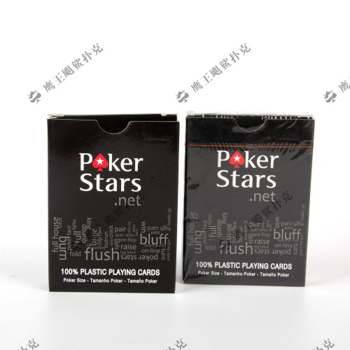Factory Self-Operated Foreign Trade Wholesale Entertainment Playing Cards Single Pair PokerStars PVC Waterproof and Hard-Wearing Plastic Poker