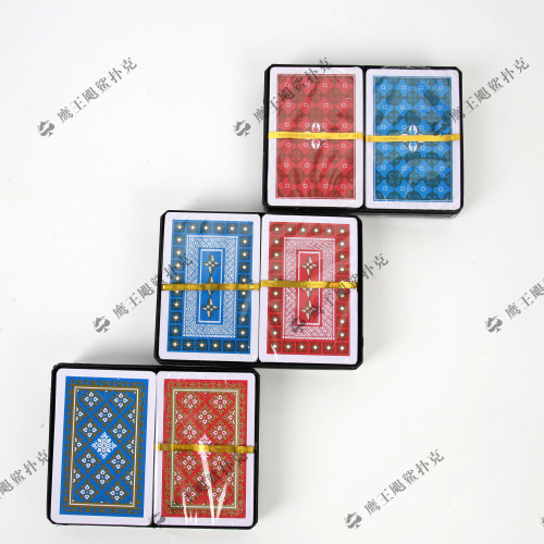 manufacturer‘s self-operated foreign trade wholesale entertainment poker card nap double pair plastic box pvc waterproof wear-resistant plastic poker