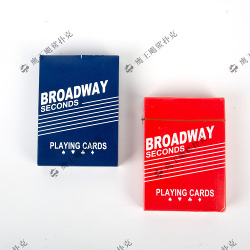 Factory Self-Operated Foreign Trade Wholesale Entertainment Playing Cards Broadway Card Red and Blue Mixed Billboard