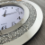 round Crystal Glass Diamonds Wall Clock Sparkling Silver Color Mirror Wall Clock Home 40cm Decorative Wall Clock