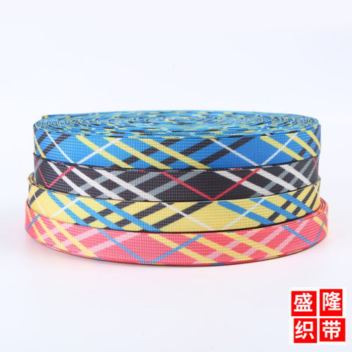 Shenglong Ribbon Produced 2.0cm Wide Color Twill Interwoven Color Ribbon Pet Hand Holding Rope Ribbon