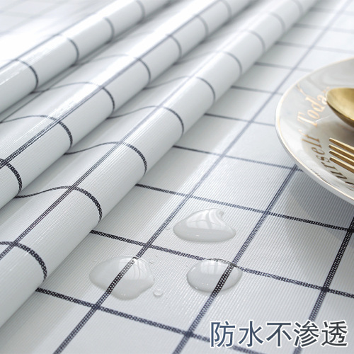 table cloth waterproof anti-scald oil-free pvc table cloth desk ins student fabric internet celebrity nordic coffee table table table mat