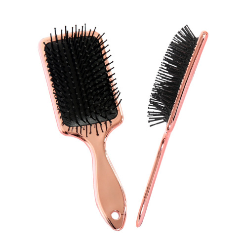 electroplating process soft massage balloon comb fashion two-color straight hair straight hair comb hairdressing air cushion comb hairdressing tools