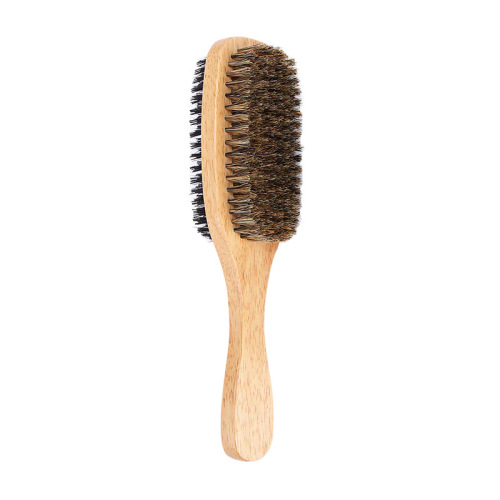 men‘s mane beard brush bristle hair brush barber beard brush cleaning broken wooden bristle hair cutting oil head brush