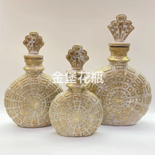 creative simple ceramic vase crafts ornaments vase furnishings ornaments three-piece vase