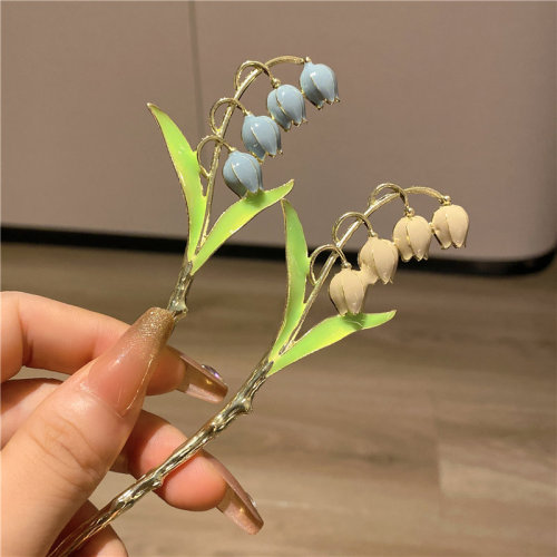 romantic orchid hairpin hairpin female summer updo hairpin hairpin female