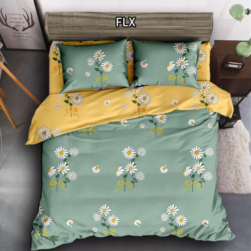 four-piece bedding set simple fitted sheet small fresh bed sheet quilt cover three-piece set wholesale