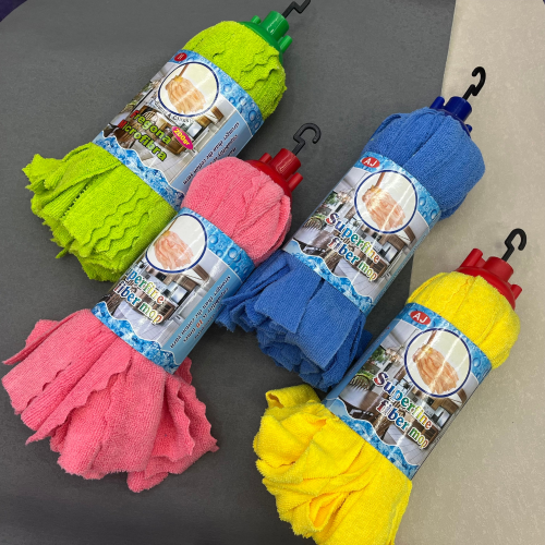 Fiber Mophead Replaceable Universal Multi-Color Towel Cloth Pieces Mop Cleaning Household Absorbent Terry Cloth Towel Cloth Mop Head