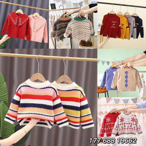 foreign trade export original order tail goods boutique children‘s sweater 2-10 years old sweater bottoming shirt stall special sale