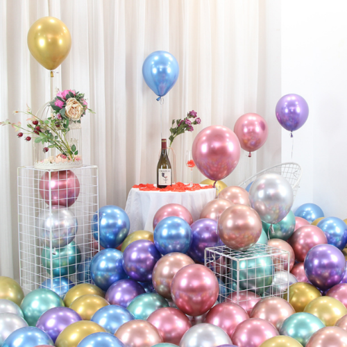 12-Inch Latex Metal Balloon Wedding Ceremony Wedding Room Decoration Layout Birthday Party Supplies Wholesale Factory Direct Sales