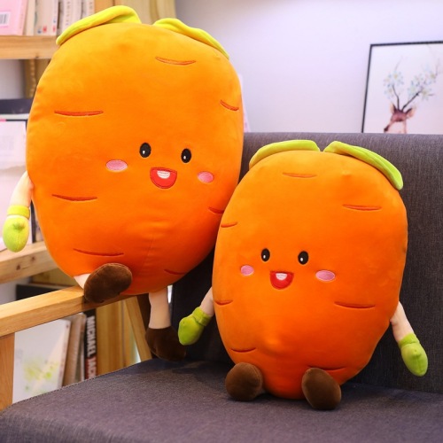 Creative Cute Carrot Pillow Doll Expression Carrot Plush Toy Long Pillow Lazy Sleeping Pillow 
